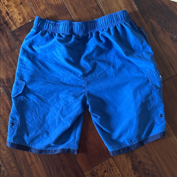 Polo Assn | Mountain Blue cargo Swim Shorts with White Drawstring - Picture 12 of 13